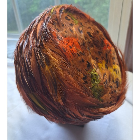 Accessories - VINTAGE GENE DORIS New York ORIGINAL PHEASANT Quail FEATHER PILLBOX HAT
